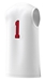 Adidas Huskers Home Basketball Jersey No. 1 - AS-B5125