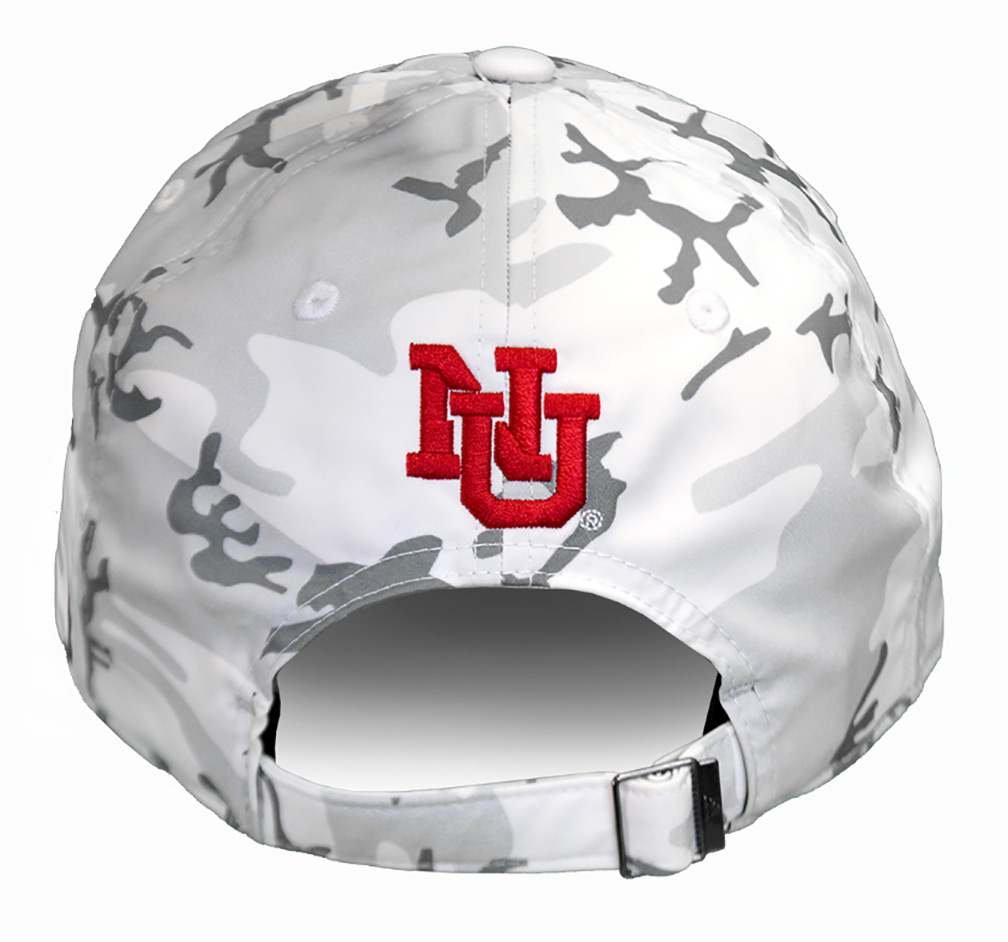 husker white camo hat