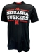 Adidas 2024 D4T Nebraska Huskers Locker Wordmark Pregame Tee - AT-H4458