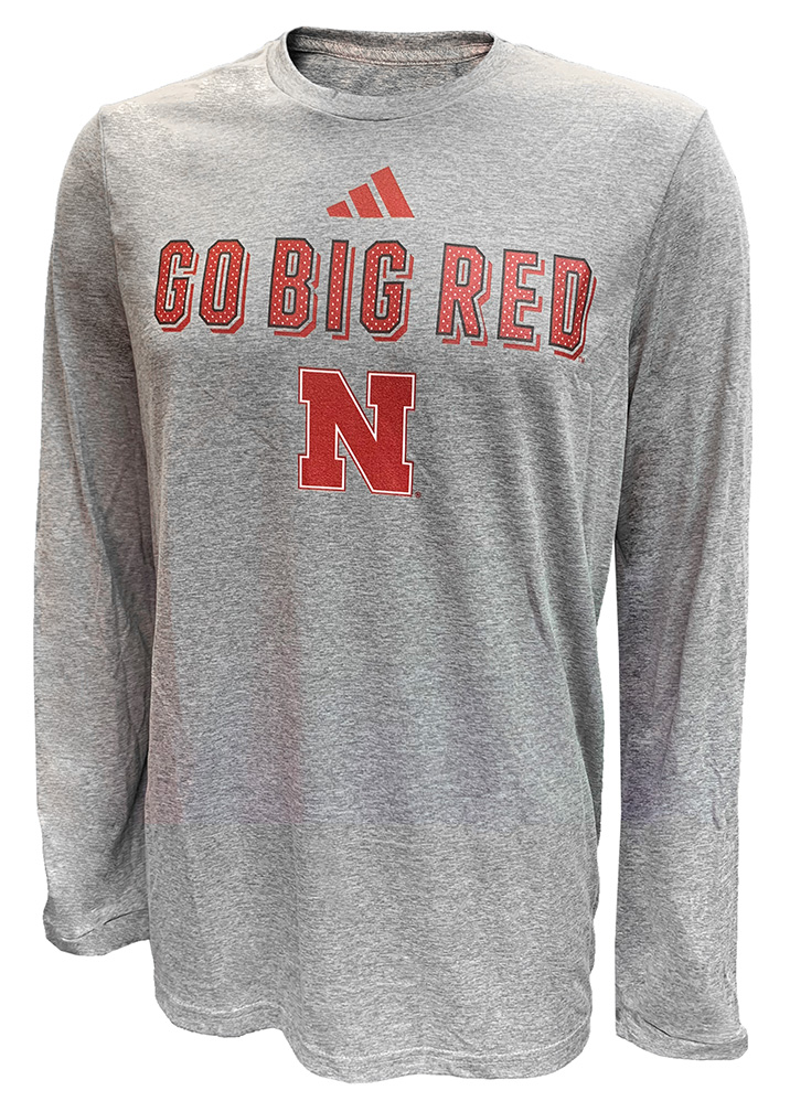 Adidas 2024 Go Big Red LS Locker Pregame Tee 3X Large