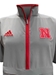 Adidas 2024 Nebraska Coaches Woven Quarter Zip - Grey - AW-H9141