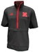 Adidas 2024 Nebraska Coaches Woven SS Quarter Zip - Black - AW-H9140