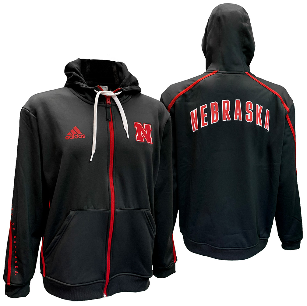 Adidas 2024 University of Nebraska Sideline FZ Knit Jacket Medium