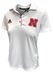 Adidas 2024 Womens Nebraska Coaches Polo - White - AP-H3170