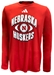 Adidas 24-25 Nebraska Basketball On Court Orbit LS Pregame Tee - AT-H4501