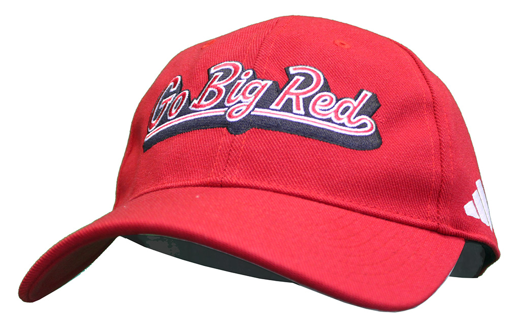 Adidas Red Go Big Red Flex Stretch Fitted Hat