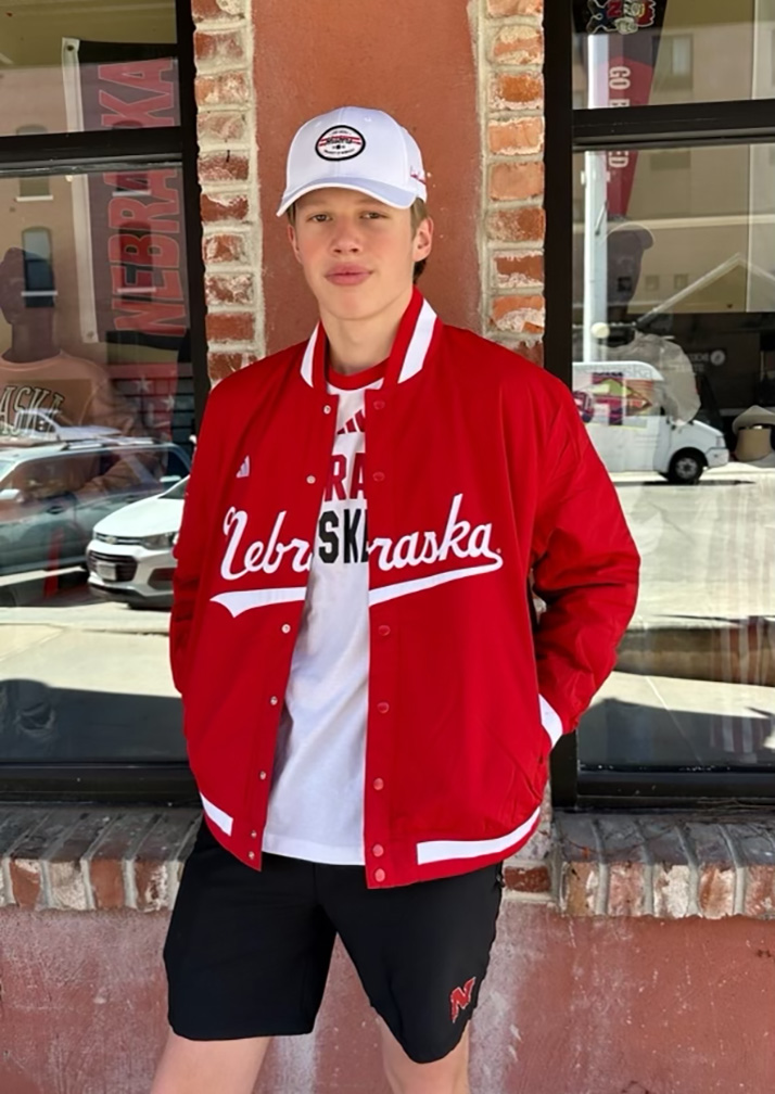 Adidas 2023 Nebraska Script Button-Up Baseball Jersey