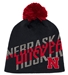 Adidas Nebraska Huskers Rising Pom Beanie - HT-B3650