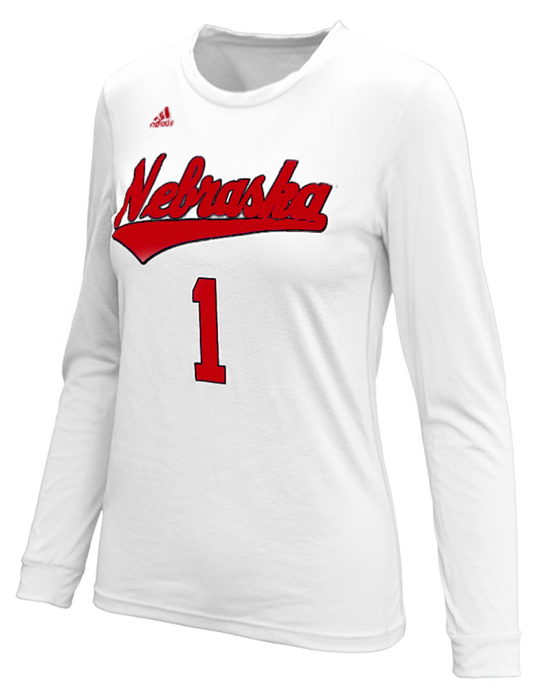 adidas nebraska volleyball shirt