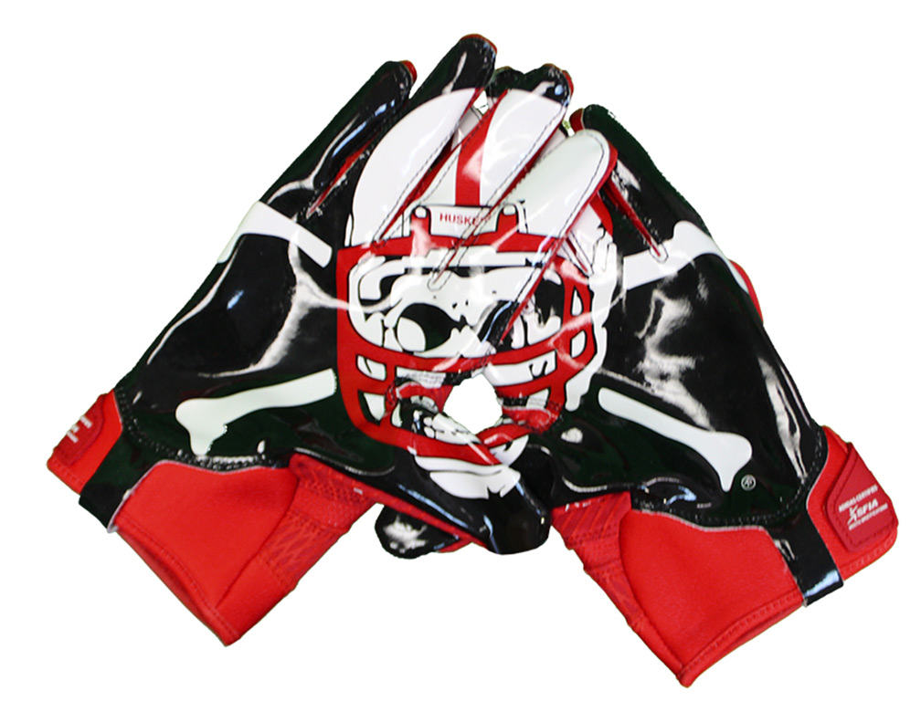 husker football gloves