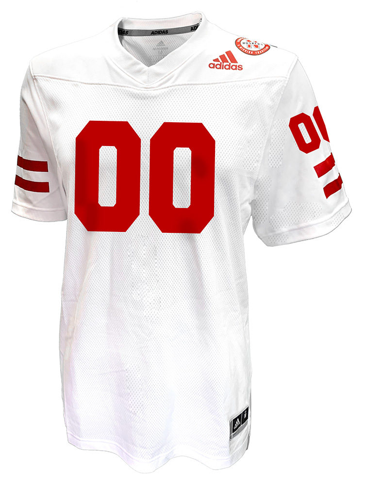 Adidas 2020 Nebraska 2024 Cornhuskers White Strategy Jersey Men’s FT1559 Size M