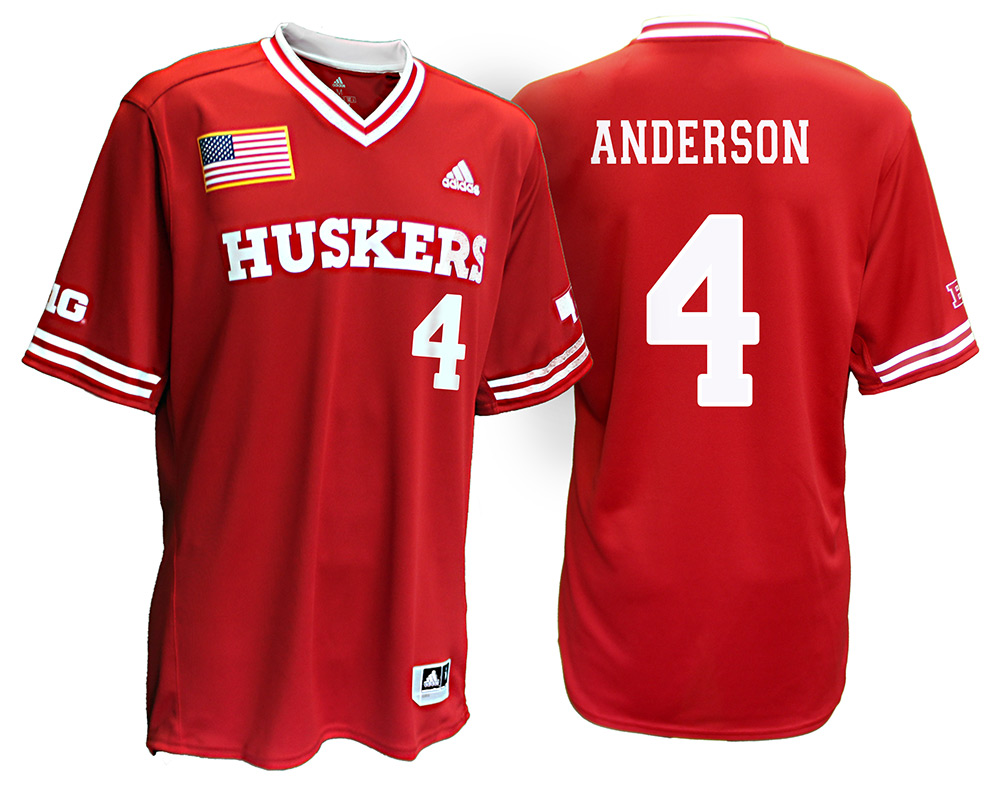 Adidas Nebraska Cornhuskers NIL Customized Baseball Jersey