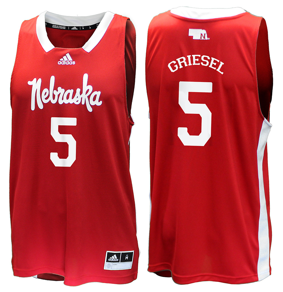 Adidas Nebraska Cornhuskers NIL Customized Basketball Jersey