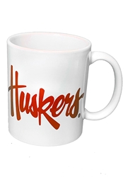 Huskers Script Mug Nebraska Cornhuskers, Nebraska  Kitchen & Glassware, Huskers  Kitchen & Glassware, Nebraska White Huskers Script 11oz Ceramic Mug Jenkins, Huskers White Huskers Script 11oz Ceramic Mug Jenkins