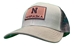 Khaki Camo Mesh Nebraska Snapback Trucker - HT-H1293