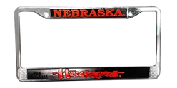 Metal Nebraska Huskers Script License Plate Frame Nebraska Cornhuskers, Nebraska Vehicle, Huskers Vehicle, Nebraska Metal Nebraska Huskers Script License Plate Frame Warehouse Surplus, Huskers Metal Nebraska Huskers Script License Plate Frame Warehouse Surplus