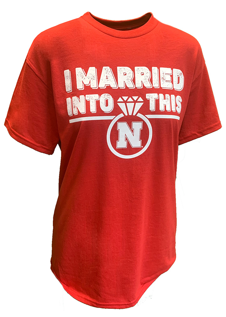 Red Nebraska I Married Into This SS Tee Shirts 101