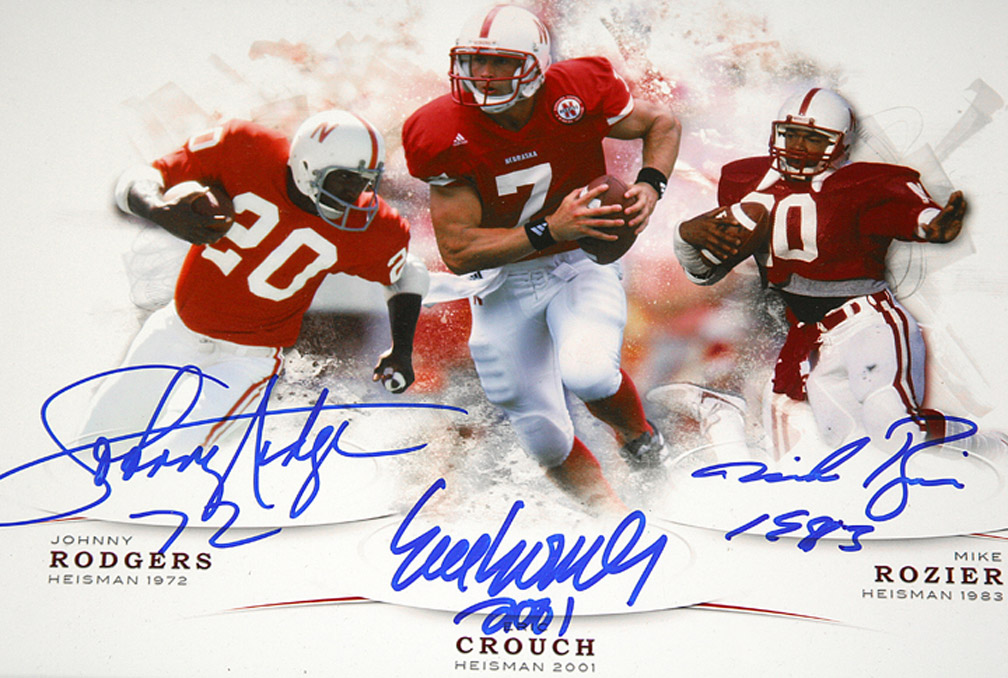 Nebraska Hall of sold Fame Legends Autographed Poster