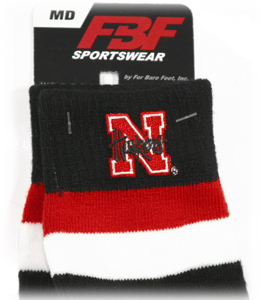 Nebraska Striped Toe Sock – Best of Big Red Husker Shop