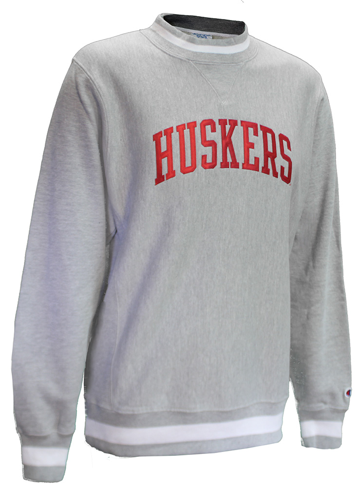 Oxford Huskers Shine Reverse Weave Crewneck