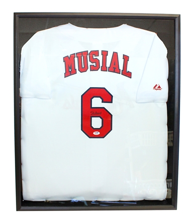 Stan Musial Autographed St Louis Cardinals 4XL M&N Satin Jersey JSA 10165