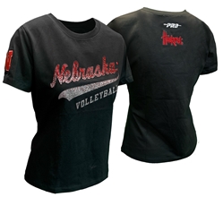 Womens Black Jewels Nebraska Volleyball Slim Fit Tee Nebraska Cornhuskers, Nebraska  Womens, Huskers  Womens, Nebraska  Short Sleeve, Huskers  Short Sleeve, Nebraska  Ladies T-Shirts, Huskers  Ladies T-Shirts, Nebraska Volleyball, Huskers Volleyball, Nebraska Womens Black Jewels Nebraska Volleyball SS Slim Fit Tee Pro Standard, Huskers Womens Black Jewels Nebraska Volleyball SS Slim Fit Tee Pro Standard