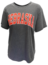 Womens Nebraska Effortless Chicka d Tee  Nebraska Cornhuskers, Nebraska  Ladies, Huskers  Ladies, Nebraska  Short Sleeve, Huskers  Short Sleeve, Nebraska  Ladies T-Shirts, Huskers  Ladies T-Shirts, Nebraska Grey Womens Nebraska SS Effortless Tee Chicka d, Huskers Grey Womens Nebraska SS Effortless Tee Chicka d