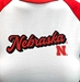 Womens Nebraska Homerun Crop Tee - AT-G1375