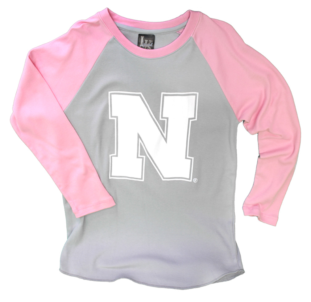 pink baseball tee