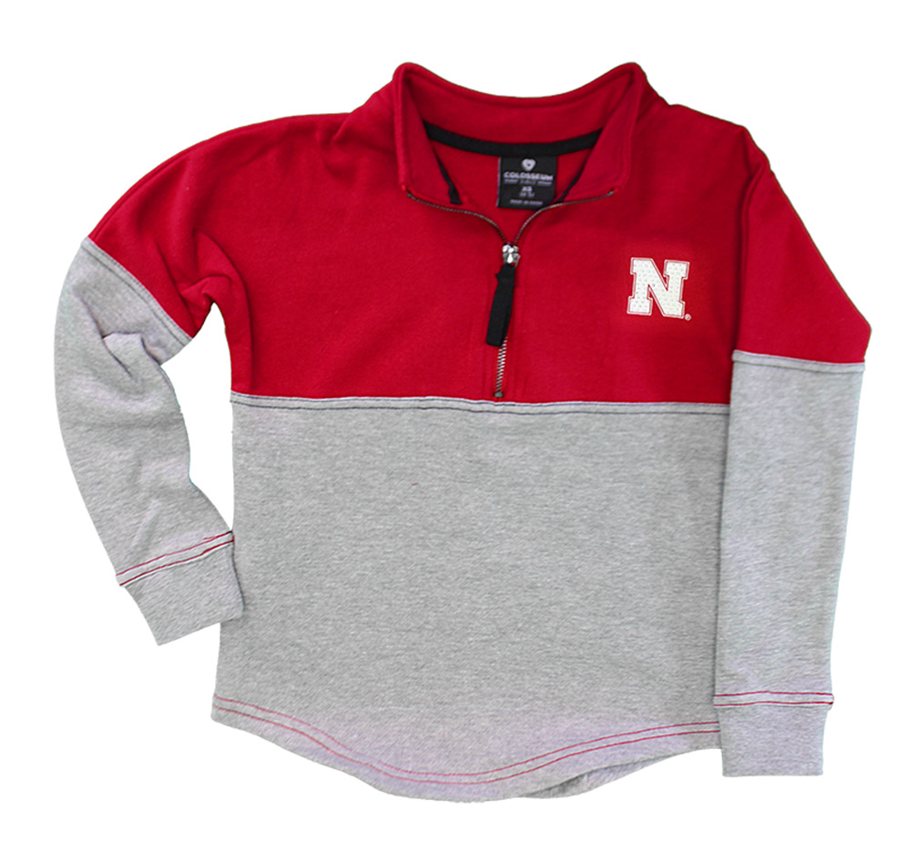 youth half zip pullover