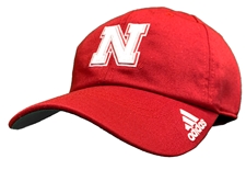 Adidas 2024 Coaches Nebraska Iron N Slouch Hat - Red