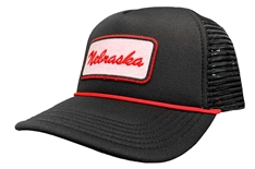Adjustable Nebraska Rope Trucker Hat