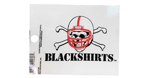 Nebraska Blackshirts Reusable Static Window Cling