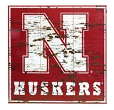 Nebraska Distressed Wood Wall Sign