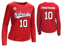 Nebraska Volleyball Caroline Jurevicius Number 10 Jersey