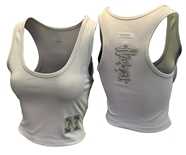 Taupe Huskers Script Fitted Racerback Tank Pro Standard